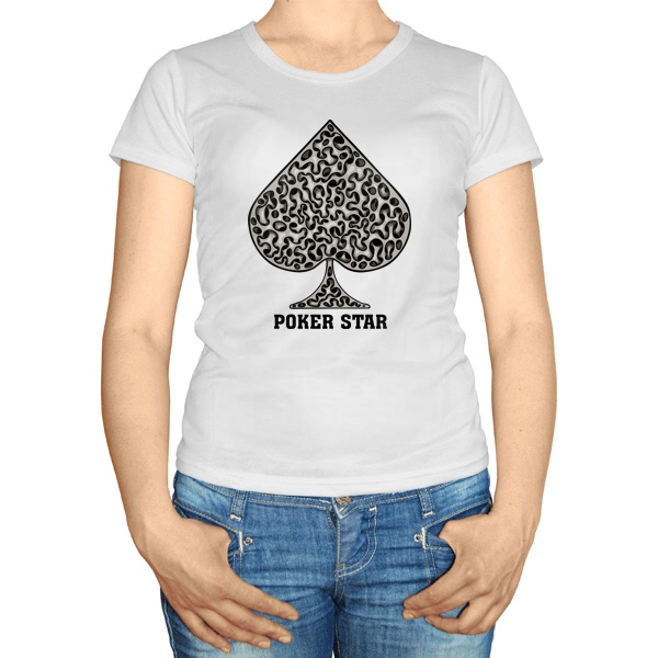 Женская футболка Масть пики Poker Star