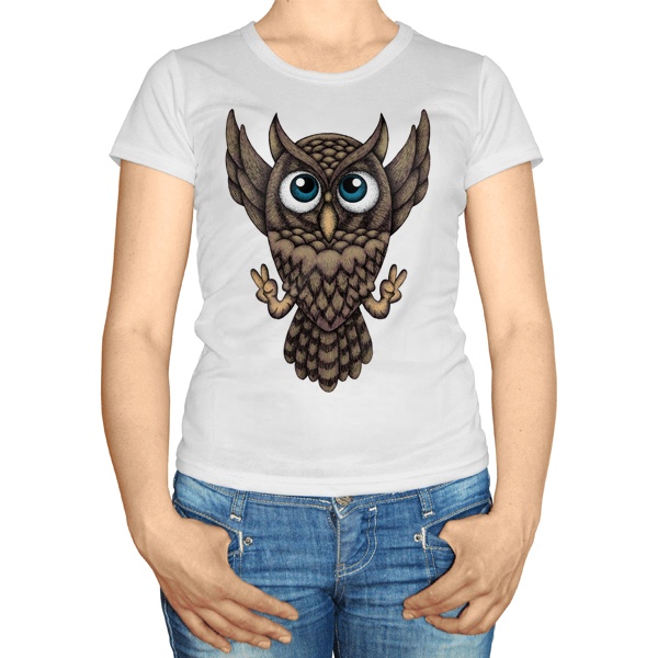 Женская футболка Owl