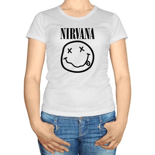 Женская футболка Нирвана