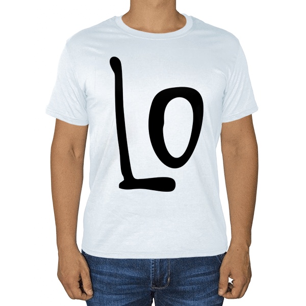 Белая мужская футболка Love (парная)