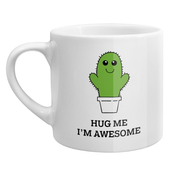 Кофейная чашка Hug me I'm awesome