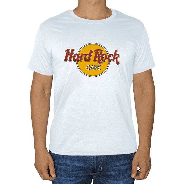 Белая футболка Hard rock cafe