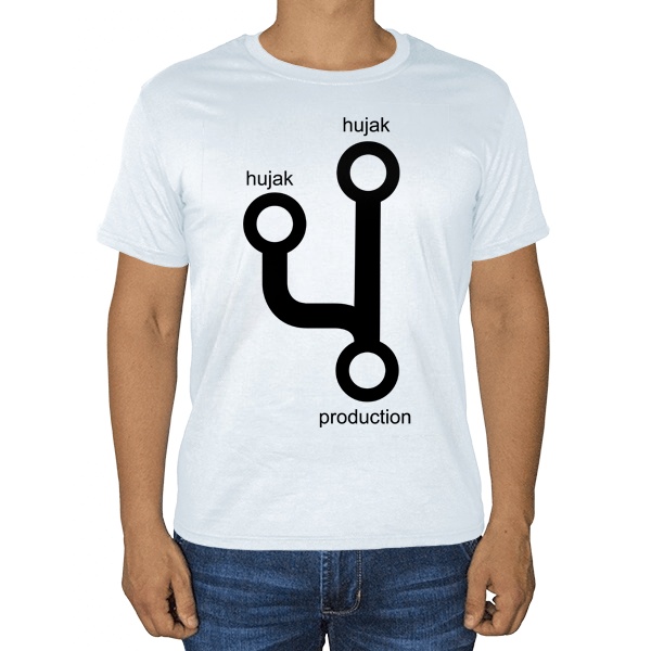 Белая футболка Hujak, hujak и в production