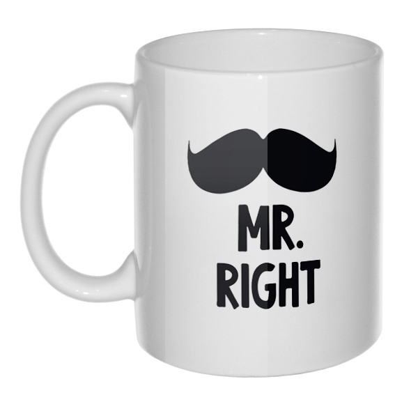 Кружка Mr Right, Mrs always Right