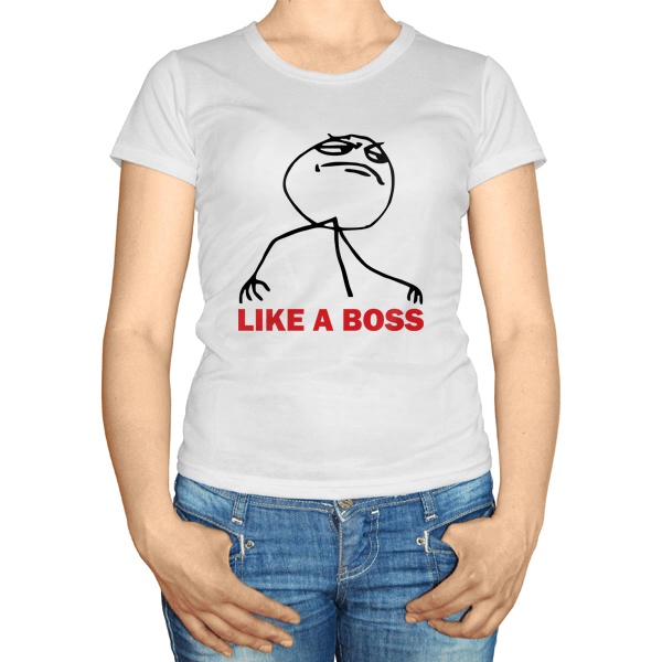 Женская футболка Like a boss