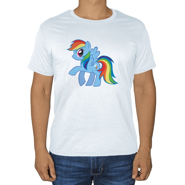 Белая футболка Радуга Дэш (Rainbow Dash)