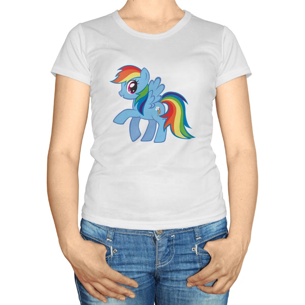 Женская футболка Радуга Дэш (Rainbow Dash)