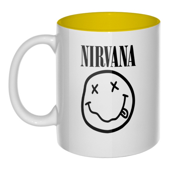 Кружка цветная внутри Nirvana