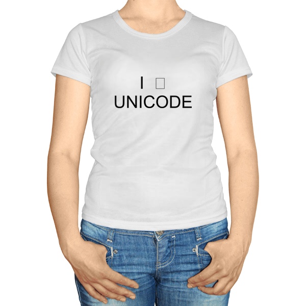Женская футболка Я Unicode