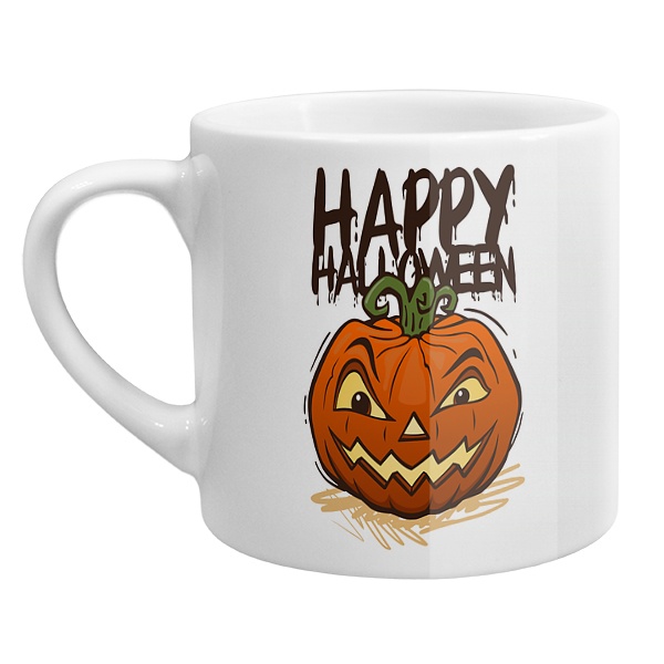 Кофейная чашка Happy Halloween, цвет белый
