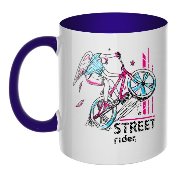 Street Rider, кружка цветная внутри и ручка