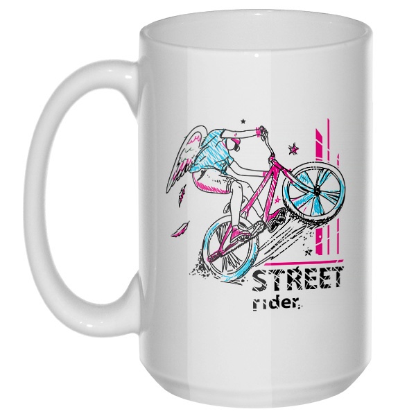 Street Rider, большая кружка с круглой ручкой