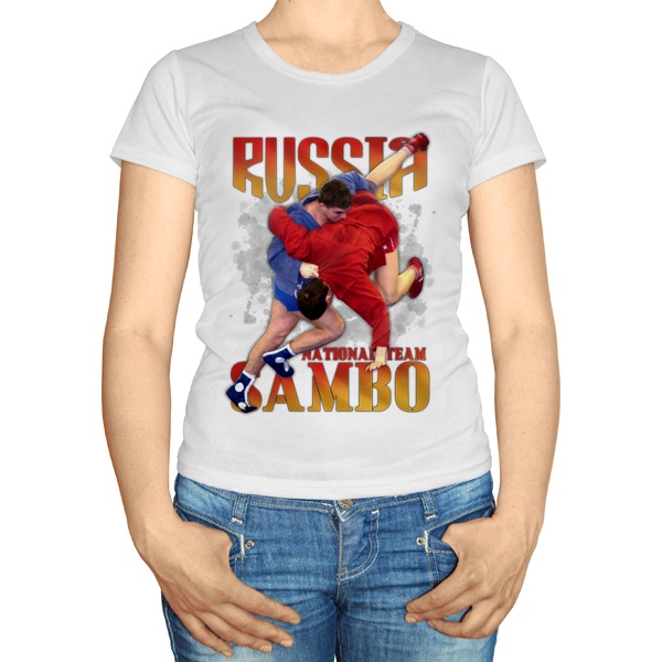 Женская футболка Самбо