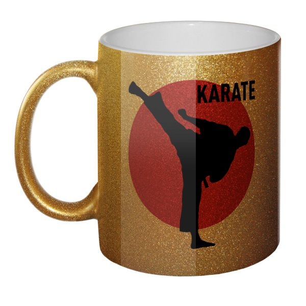 Кружка блестящая Karate