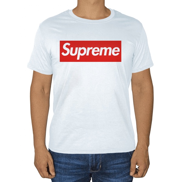 Белая футболка Supreme
