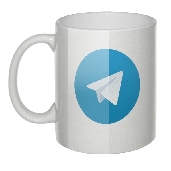 Перламутровая кружка Мессенджер Telegram