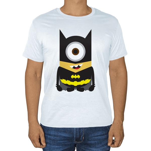 Белая футболка Batman Minion