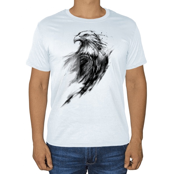 Орел, белая футболка