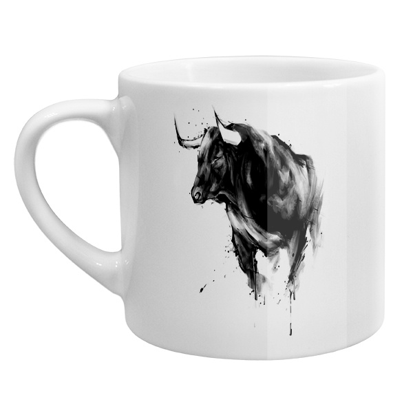 Кофейная чашка Рисунок быка