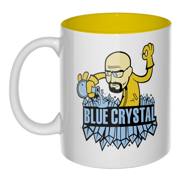 Blue crystal, кружка цветная внутри 