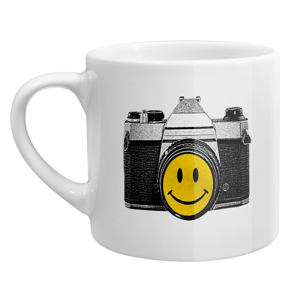 Кофейная чашка Фотоаппарат со смайликом