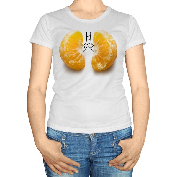 Женская футболка Легкие-мандаринки