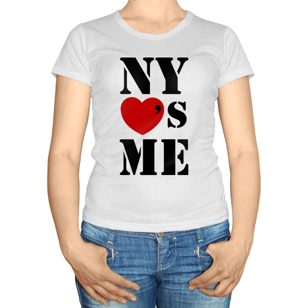 Женская футболка NY loves me