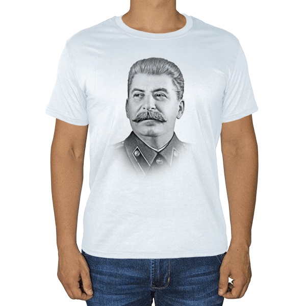 Белая футболка Сталин