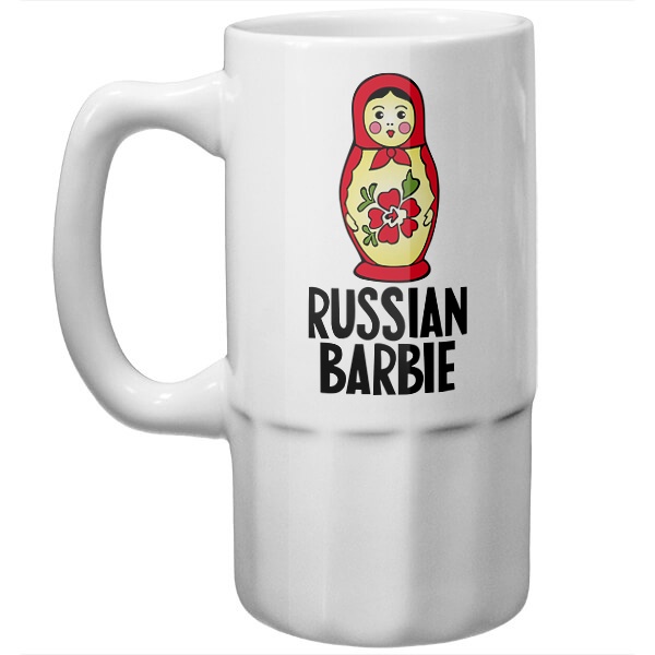 Пивная кружка Russian Barbie