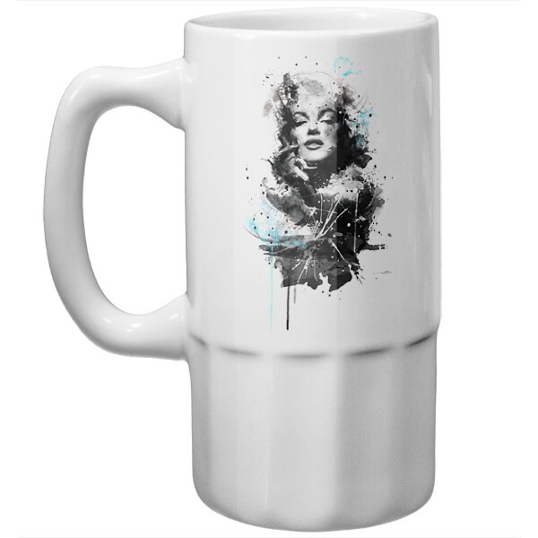 Пивная кружка Marilyn Monroe, цвет белый