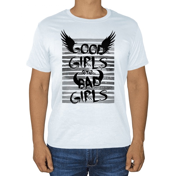 Good girls are bad girls, белая футболка